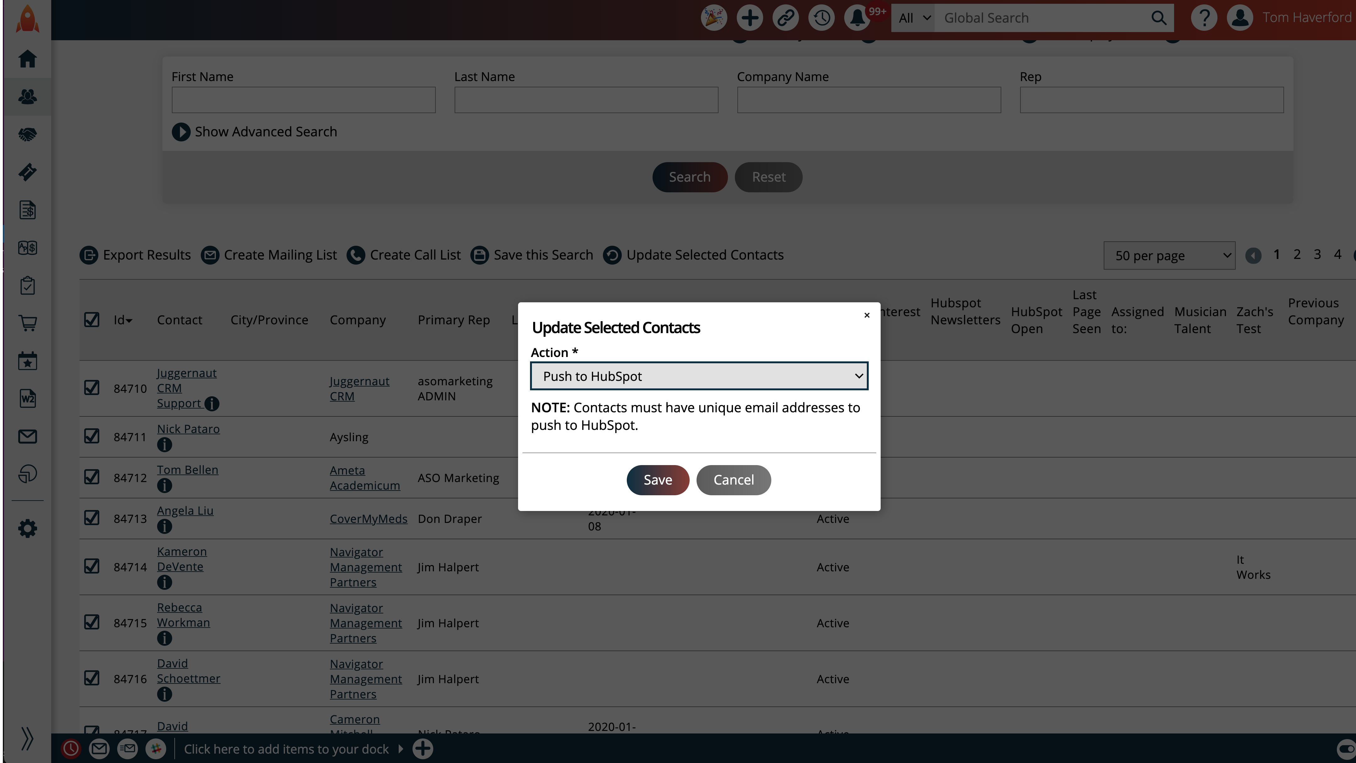 Bulk Moving Contacts From Aysling to HubSpot