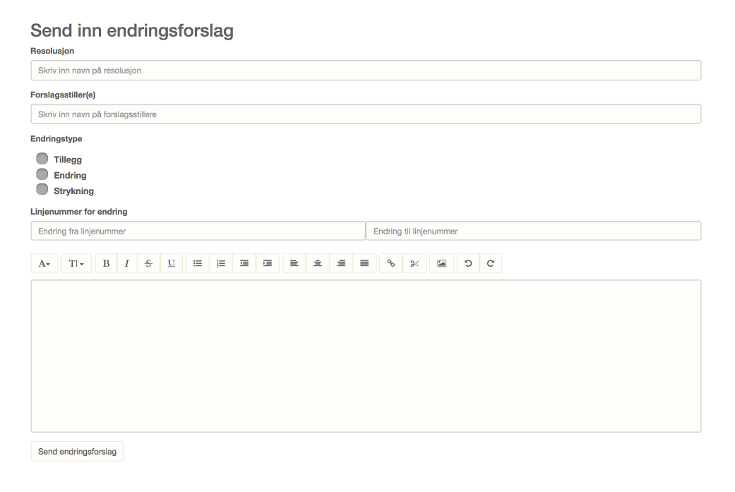 endringsforslag