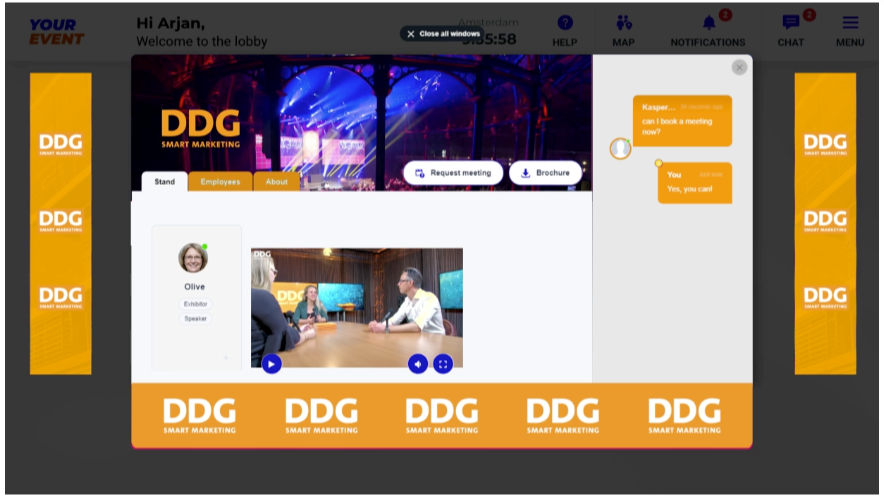 Create virtual stands