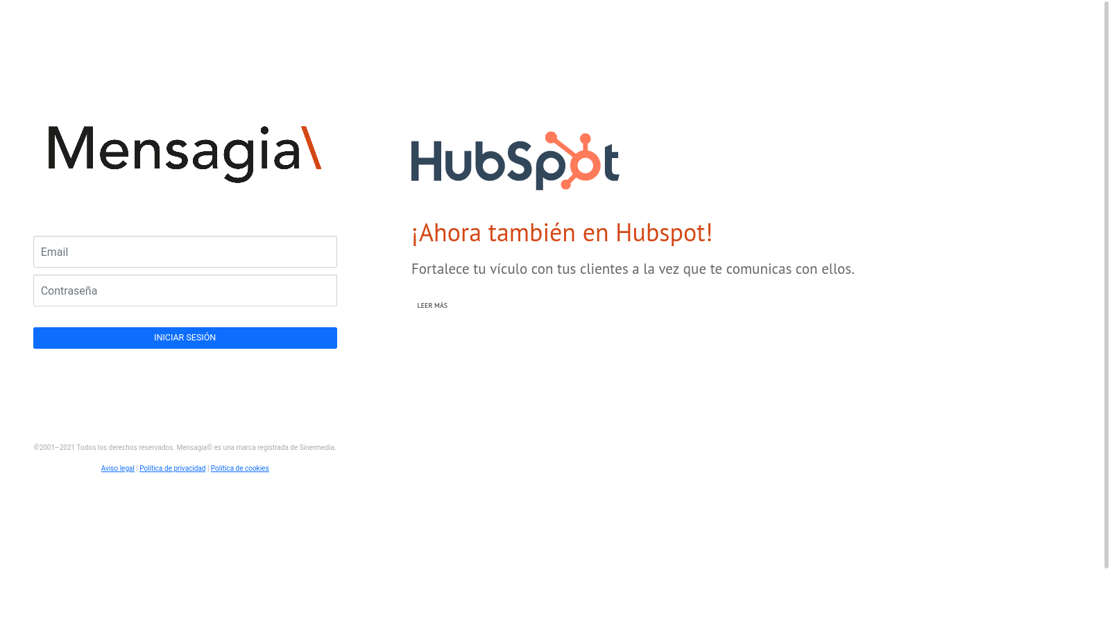 Primer paso para la instalación de Mensagia en Hubspot